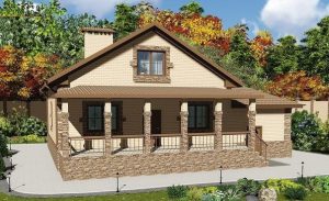 Двухэтажный дом, отделанный кирпичом и камнем-%d0%bf%d1%80%d0%be%d0%b5%d0%ba%d1%82-%d0%b4%d0%be%d0%bc%d0%b0