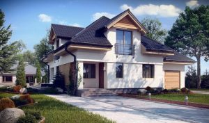 Загородный дом с балконами и оригинальной крышей-%d0%bf%d1%80%d0%be%d0%b5%d0%ba%d1%82-%d0%b4%d0%be%d0%bc%d0%b0